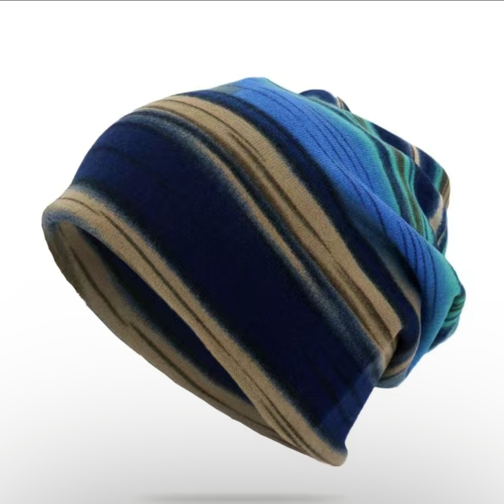 Colorful Pullover Convertible Hat Unisex Casual Neck Hair Hoop Thin Beanie